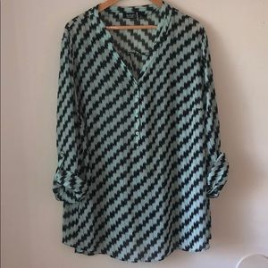 4 Button Vneck Blouse